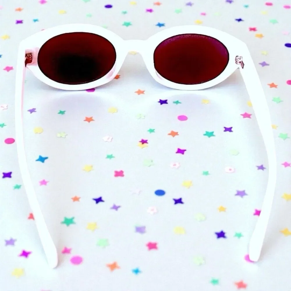 Nectar Sunglasses Atypical in White With Black Lens New with Tags